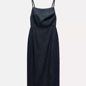 Zara Dark Blue Denim Dress